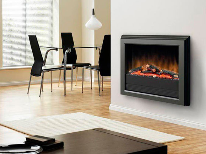 Wall hanging electric fireplace